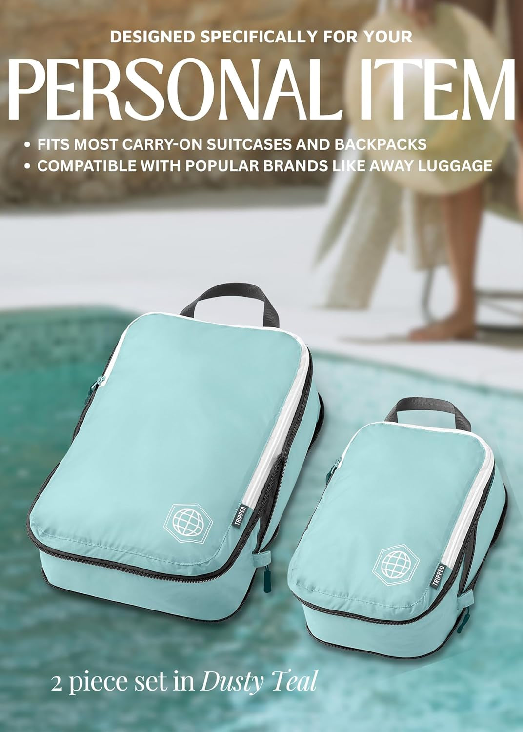 Compression Packing Cubes Set for Travel - Lightweight, Durable Clothes Organizer for Carry-On Luggage and Suitcases by